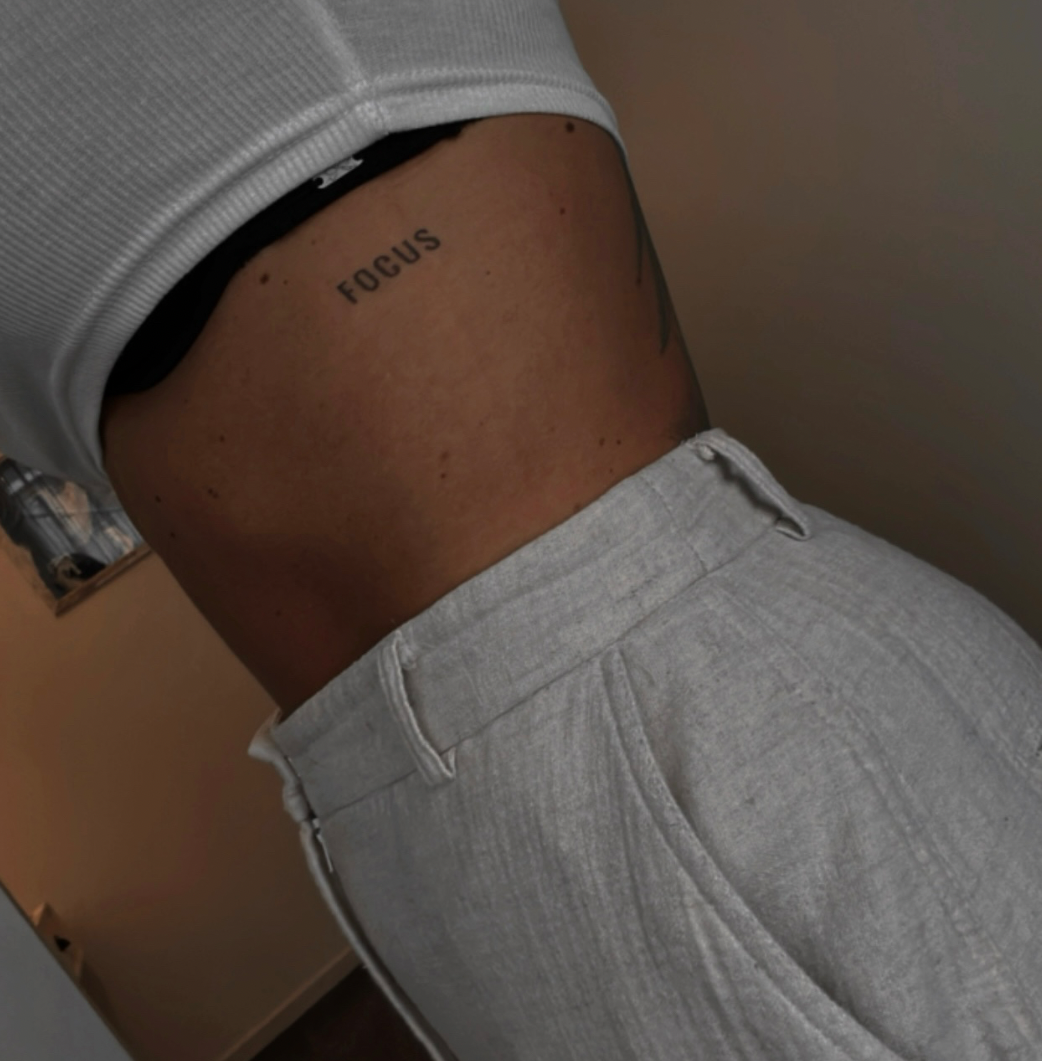 Temporäres Tattoo focus