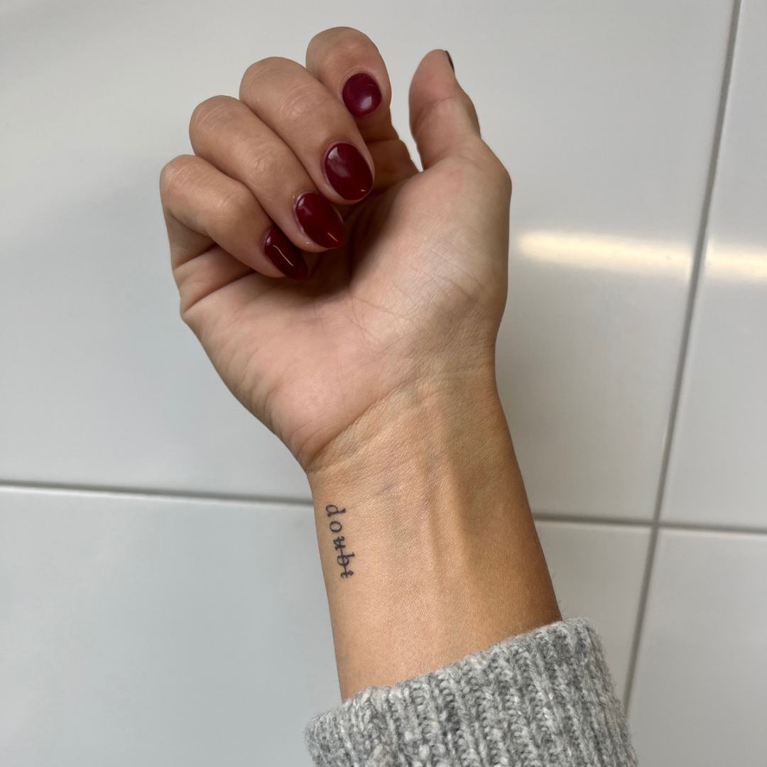 Temporäres Tattoo doubt