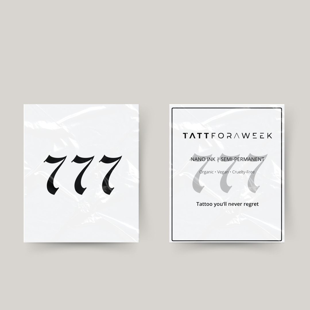 Tatuagem temporária 777