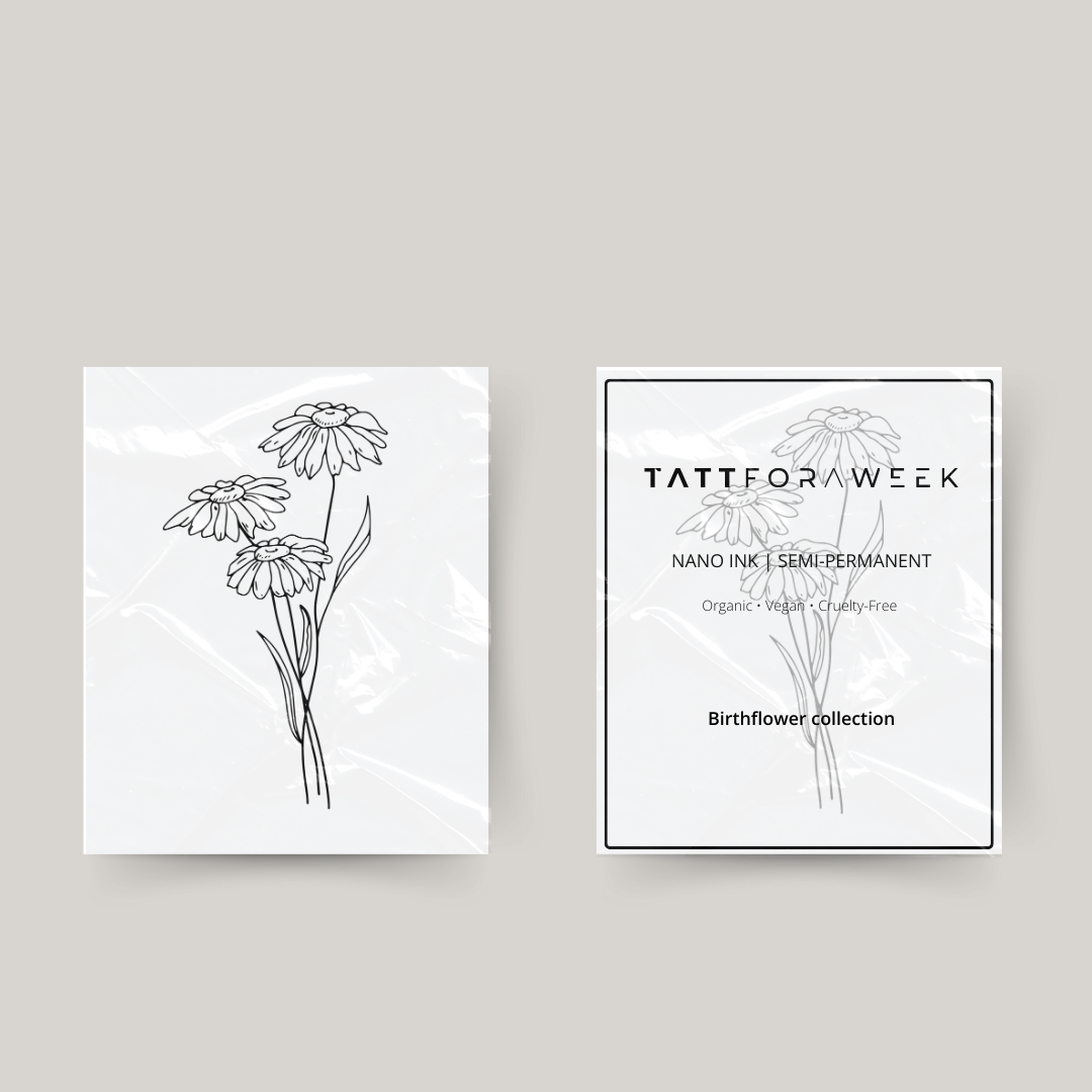 Temporäres Tattoo Geburtsblume April