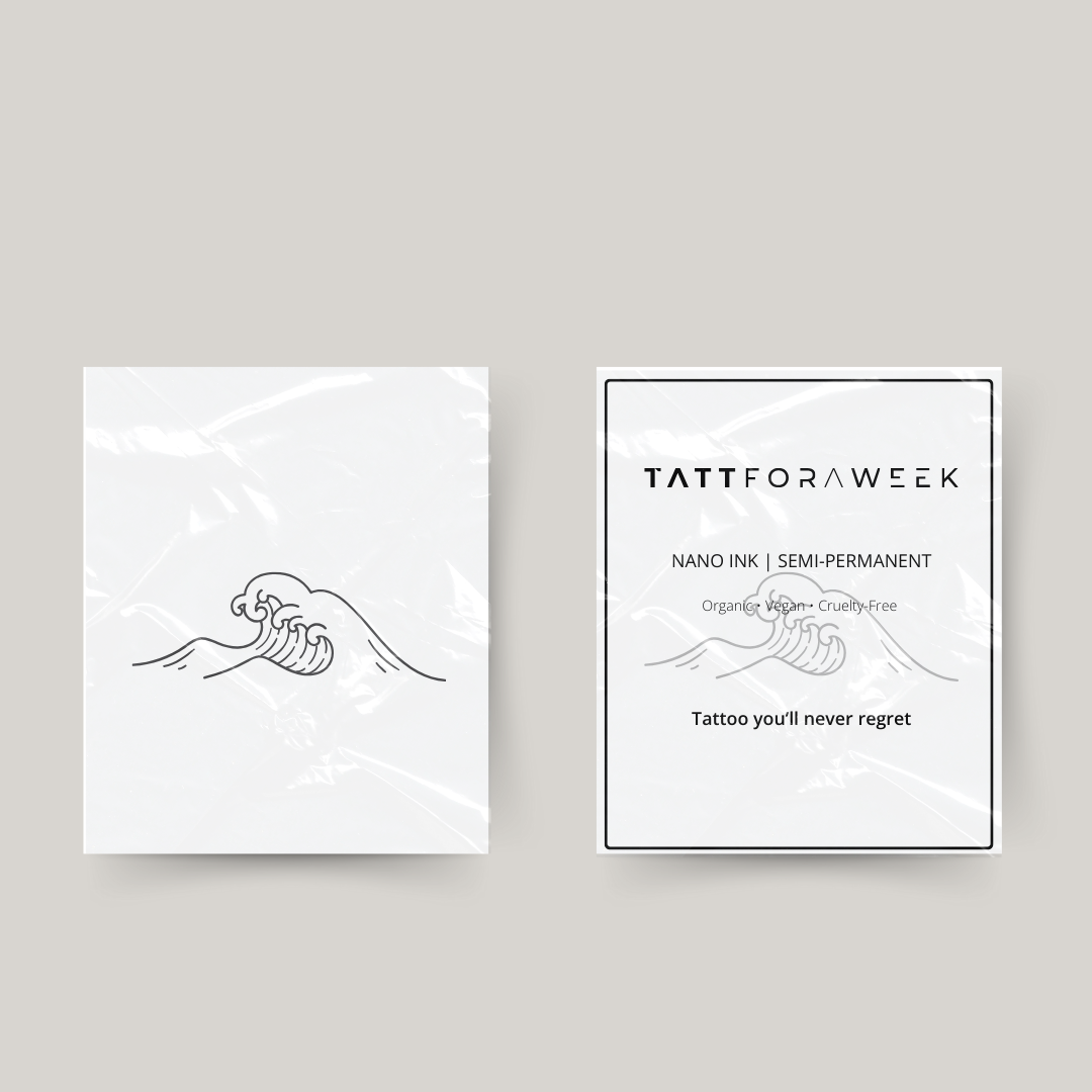 Temporäres Tattoo Wellen