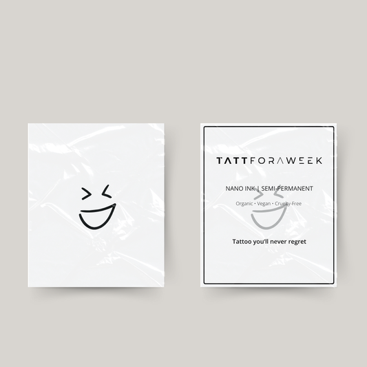 Tillfällig tatuering leende smiley