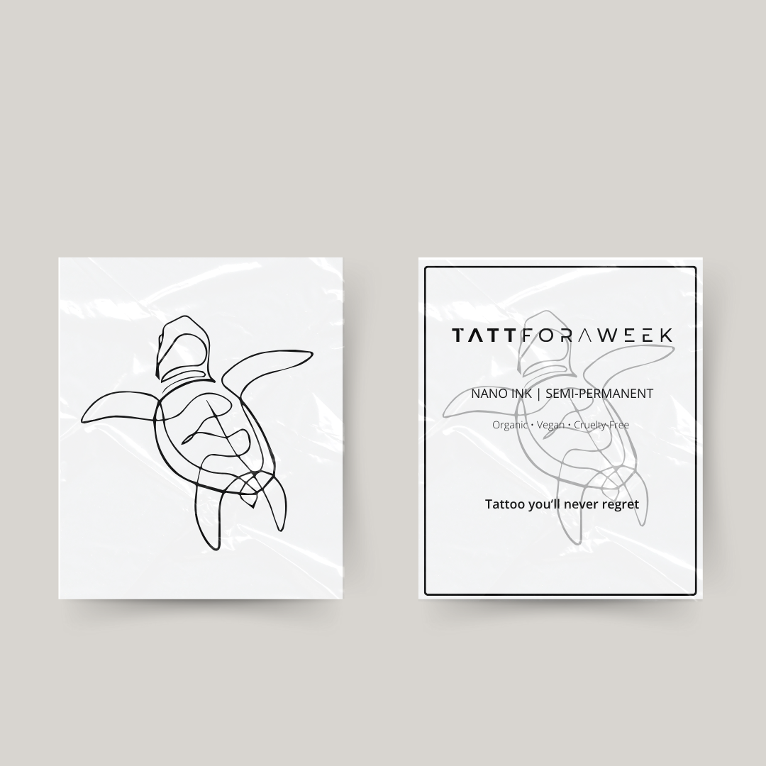 Tillfällig tatuering sköldpadda