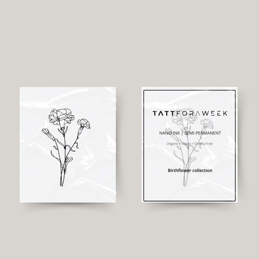 Temporäres Tattoo Geburtsblume Oktober