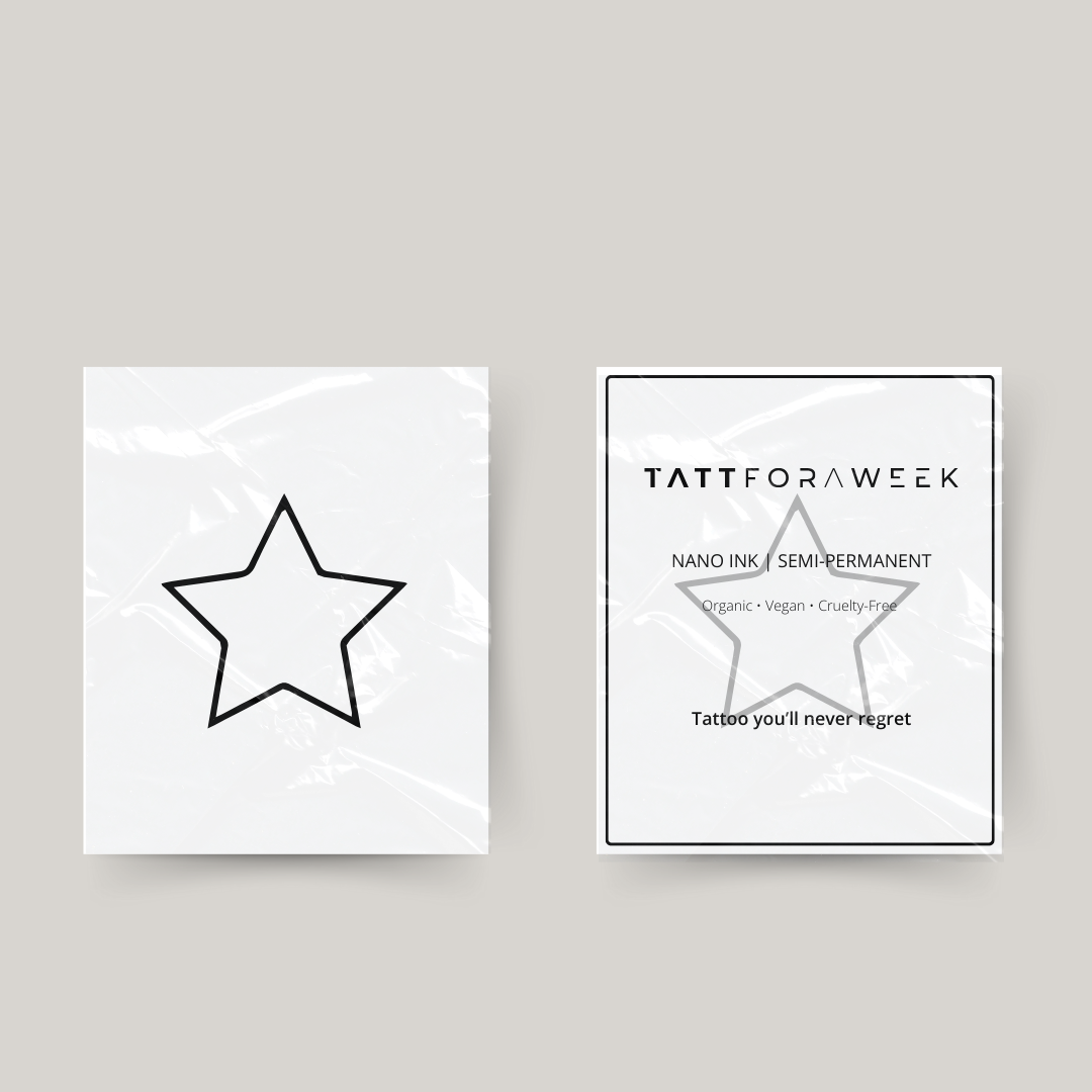 Temporärer Tattoo-Stern