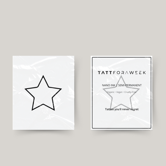 Temporärer Tattoo-Stern