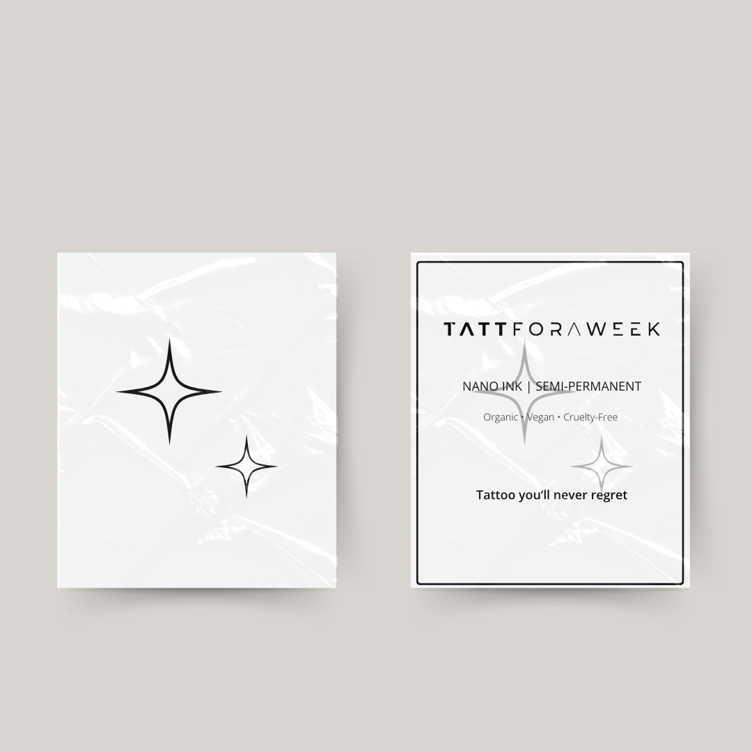 Scintillio del tatuaggio temporaneo