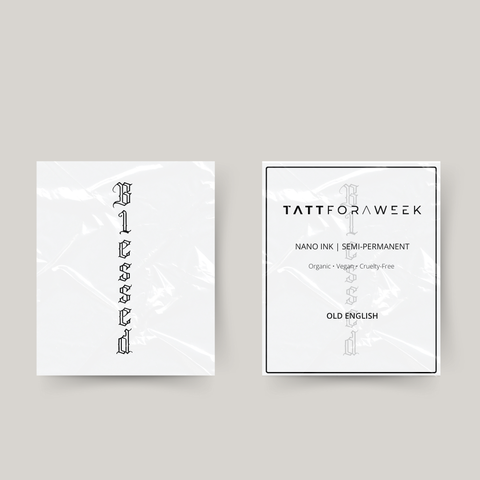 Tymczasowy tatuaż blessed 1