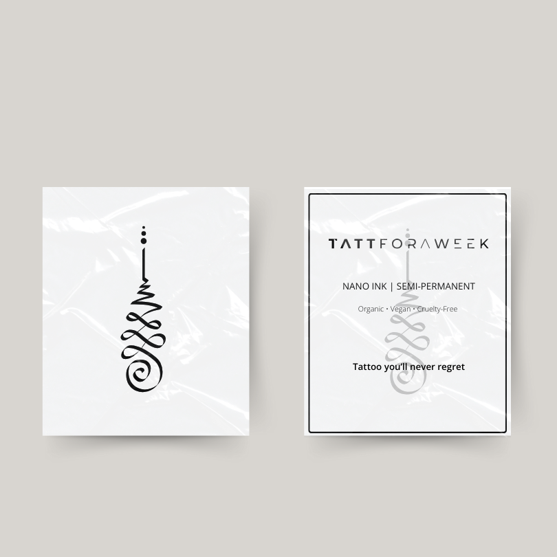 Tatuaje temporal símbolo del budismo