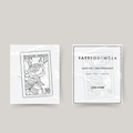 Temporäre Tattoo Briefmarke Rose