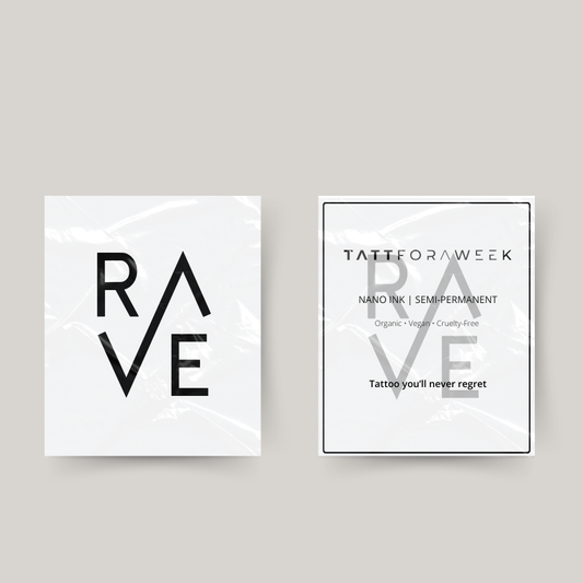 Temporäres Rave-Tattoo