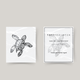 Temporäre Tattoo elegante Schildkröte