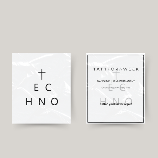 Temporäres Tattoo Techno