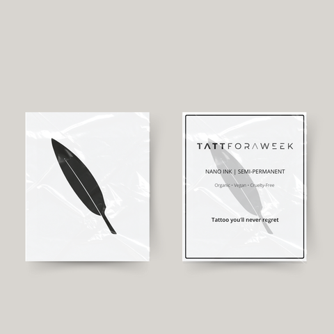 Temporäres Tattoo Feder