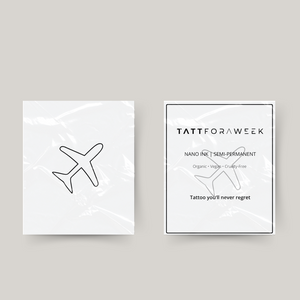 Temporäres Flugzeug-Tattoo