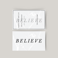 Temporäres Tattoo believe in