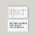 Temporäres Tattoo be the energy you want to attract