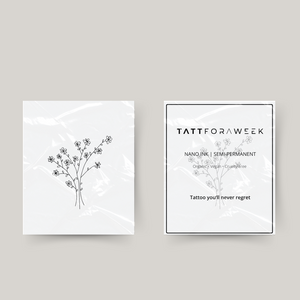 Temporäres Tattoo Blumenwald