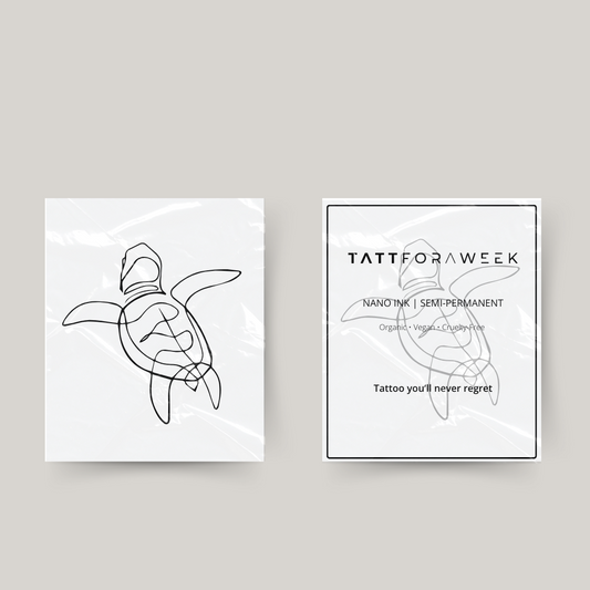 Temporäre Tattoo-Schildkröte