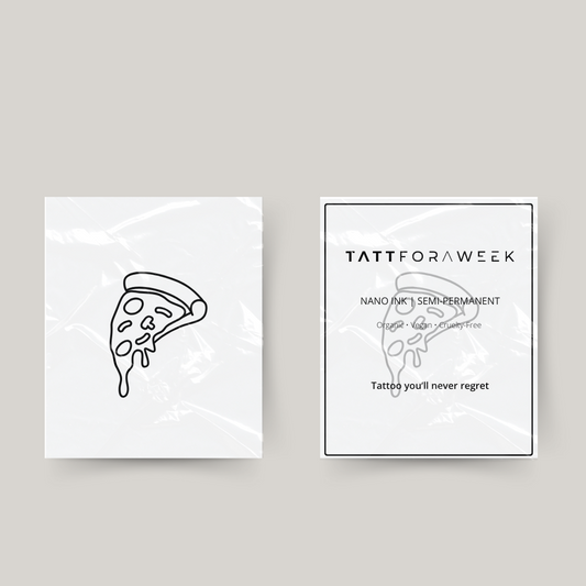 Pizza de tatuaje temporal