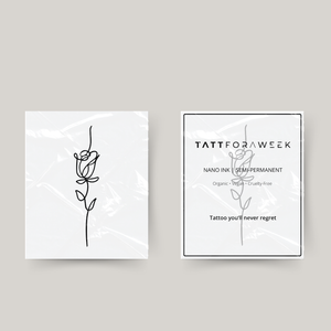 Temporäres Tattoo anmutige Rose