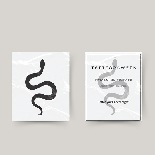 Serpiente de tatuaje temporal