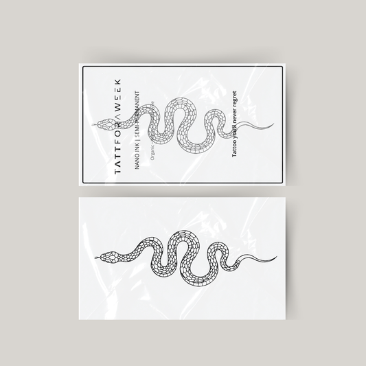 Temporäres Tattoo große Schlange