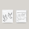 Temporäres Tattoo fliegende Vögel