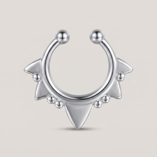 Nep septum tribal zilver