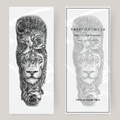 Fake Tattoo Ärmel König Löwe