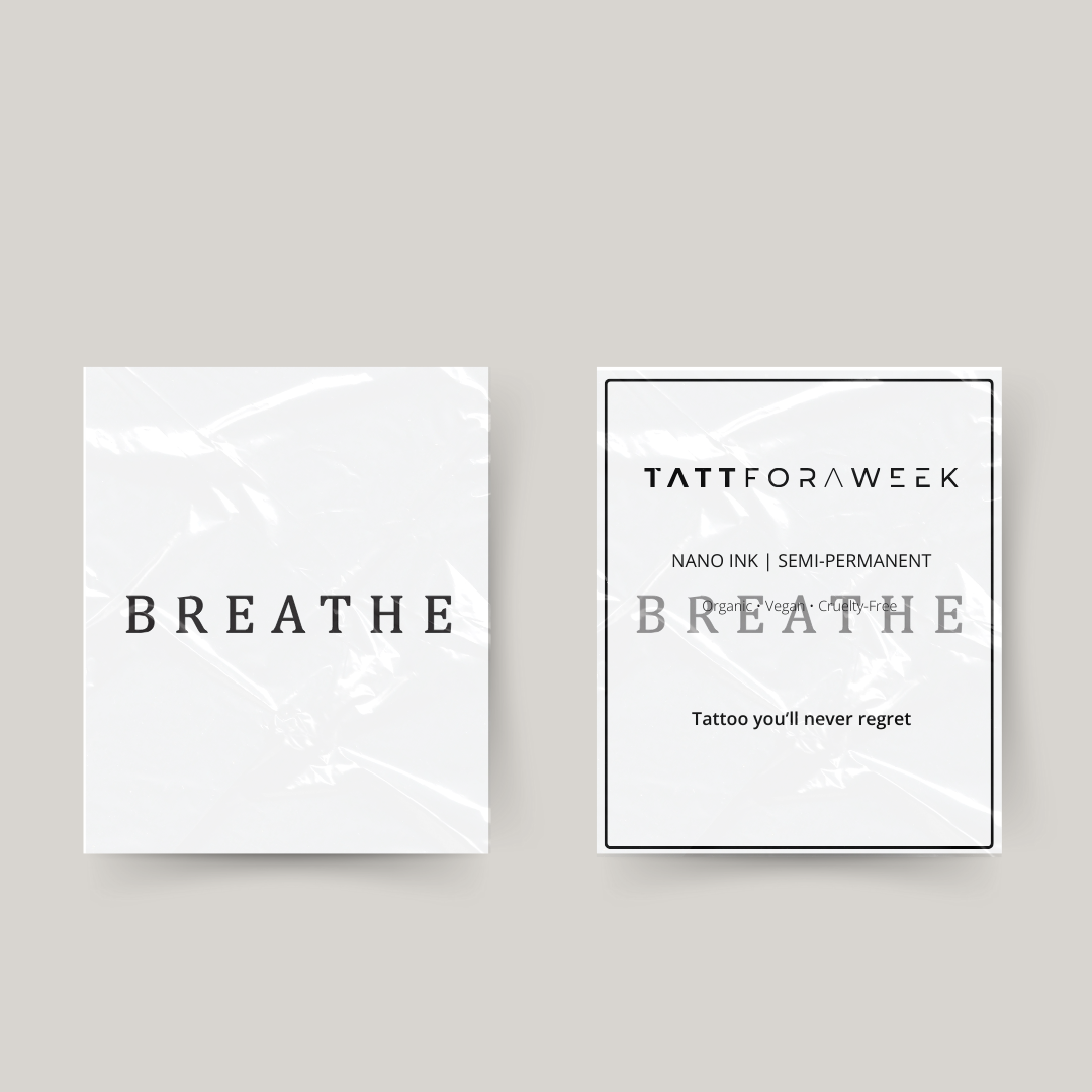 Tijdelijke tattoo breathe