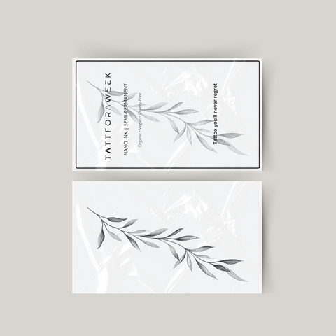 Tatuagem temporária de planta grande