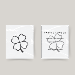 Temporäres Tattoo mit vierblättrigem Kleeblatt