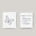 Temporäres Tattoo fliegender Schmetterling