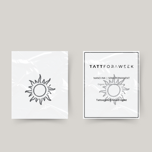 Temporäres Tattoo Sonne