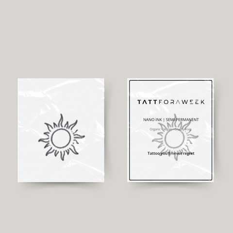 Sol de tatuagem temporária